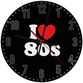 I Love 80s, Ρολόι τοίχου ξύλινο (30cm)