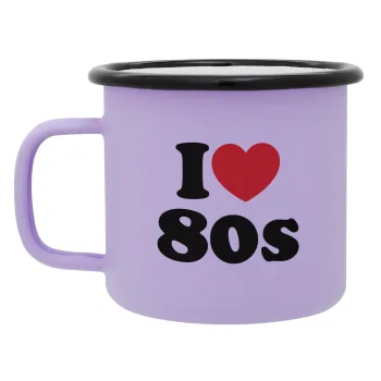 I Love 80s, Κούπα Μεταλλική εμαγιέ ΜΑΤ Light Pastel Purple 360ml