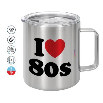 I Love 80s, Mug Stainless steel double wall 300ml