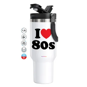 I Love 80s, Mega Travel Mug / Κούπα Ταξιδίου, διπλού τοιχώματος (θερμό) 1,2L
