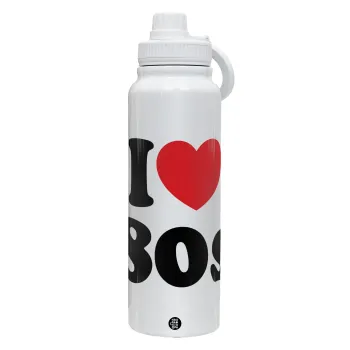 I Love 80s, Θερμός 1L Ανοξείδωτο με Βάση Κινητού & Διπλά Τοιχώματα