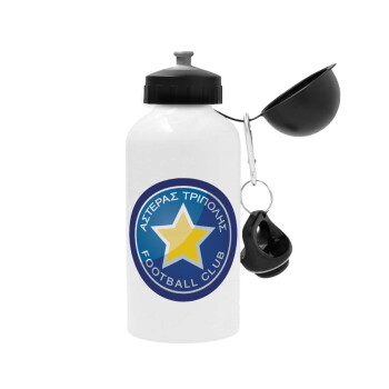 Αστέρας Τρίπολης, Μεταλλικό παγούρι νερού, Λευκό, αλουμινίου 500ml