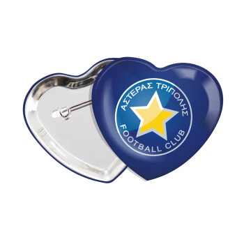 Αστέρας Τρίπολης, Κονκάρδα παραμάνα καρδιά (57x52mm)