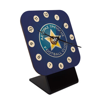 Αστέρας Τρίπολης, Επιτραπέζιο ρολόι σε φυσικό ξύλο (10cm)