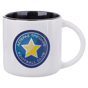 Asteras Tripolis, Κούπα κεραμική 400ml Λευκή/Μαύρη