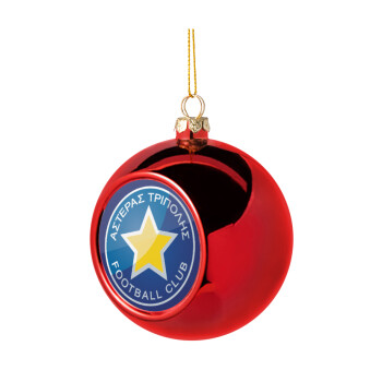 Asteras Tripolis, Christmas tree ball Red 8cm