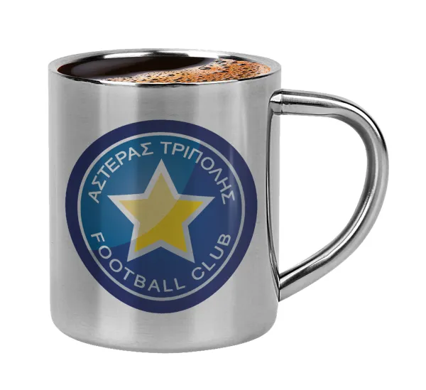 Asteras Tripolis — Double-wall metal cup for espresso (220ml)