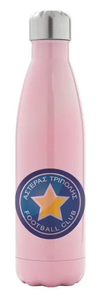 Asteras Tripolis — Metal mug thermos Pink Iridiscent (Stainless steel), double wall, 500ml