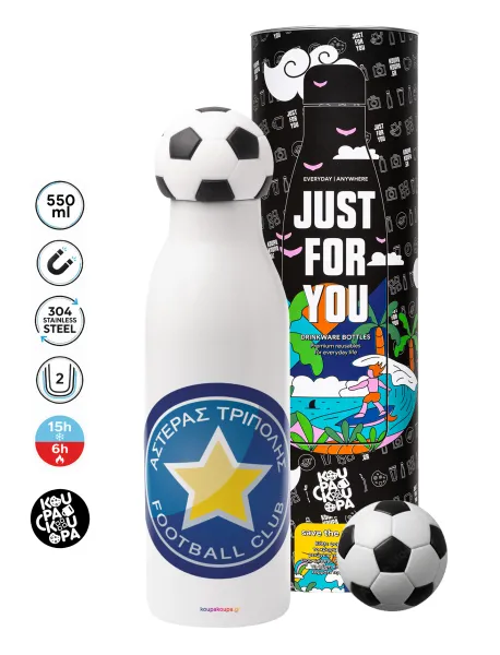 Asteras Tripolis — Soccer Metal mug thermos, double wall, 550ml