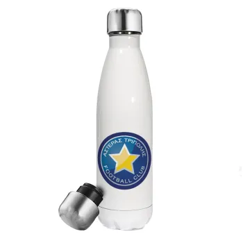 Asteras Tripolis, Metal mug thermos White (Stainless steel), double wall, 500ml