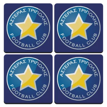 Asteras Tripolis, ΣΕΤ 4 Σουβέρ ξύλινα τετράγωνα (9cm)