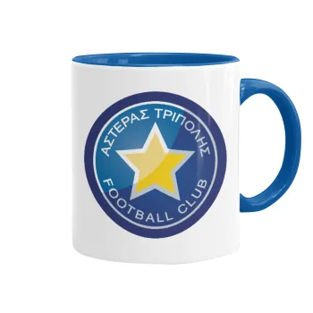 Asteras Tripolis, Mug colored blue, ceramic, 330ml