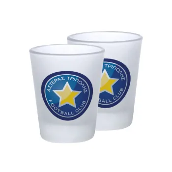 Asteras Tripolis, Σφηνοπότηρα γυάλινα 45ml του πάγου (2 τεμάχια)