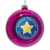 Purple Christmas tree ornament bauble 8cm