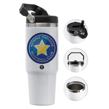 Asteras Tripolis, 30oz stainless Steel Tumbler with Handle
