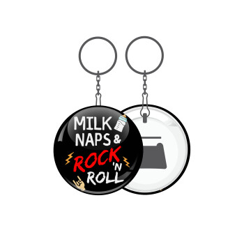 milk naps and Rock n' Roll, Μπρελόκ μεταλλικό 5cm με ανοιχτήρι