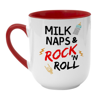 milk naps and Rock n' Roll, Κούπα κεραμική tapered 260ml
