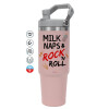 Pink color, 890ml (30oz) stainless Steel Tumbler with Handle