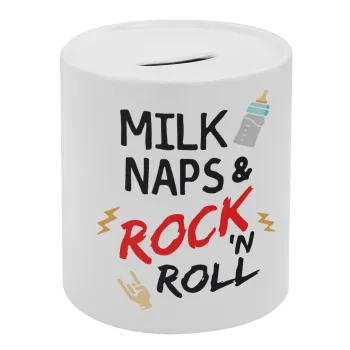 milk naps and Rock n' Roll, Κουμπαράς πορσελάνης με τάπα