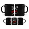 Mug black, ceramic, 330ml