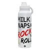 1L Stainless Steel Thermal Bottle with Phone Holder & Double Wall Insulation