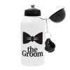 The Groom, Metal water bottle, White, aluminum 500ml