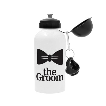 The Groom, Μεταλλικό παγούρι νερού, Λευκό, αλουμινίου 500ml