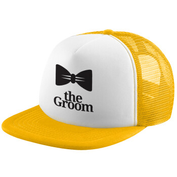 The Groom, Καπέλο παιδικό Soft Trucker με Δίχτυ Κίτρινο/White 
