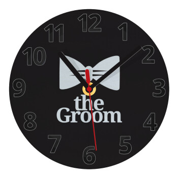 The Groom, Ρολόι τοίχου γυάλινο (20cm)