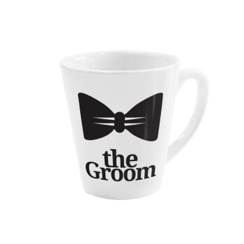 The Groom, Κούπα κωνική Latte Λευκή, κεραμική, 300ml
