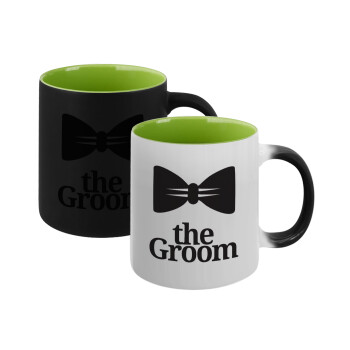 The Groom, Κούπα Μαγική εσωτερικό πράσινο, κεραμική 330ml που αλλάζει χρώμα με το ζεστό ρόφημα