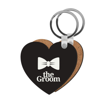 The Groom, Μπρελόκ Ξύλινο καρδιά MDF