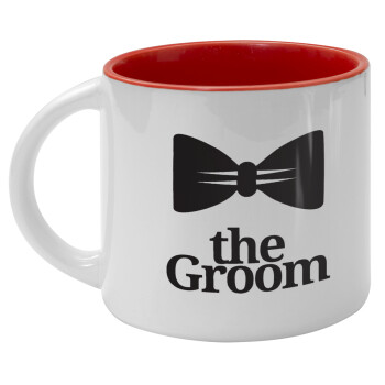 The Groom, Κούπα κεραμική 400ml Λευκή/Κόκκινη
