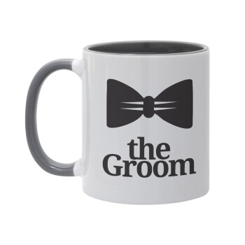 The Groom, Κούπα χρωματιστή γκρι, κεραμική, 330ml