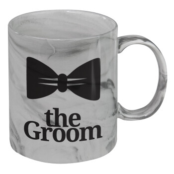 The Groom, Mug ceramic marble style, 330ml