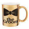 The Groom, Mug ceramic, gold mirror, 330ml