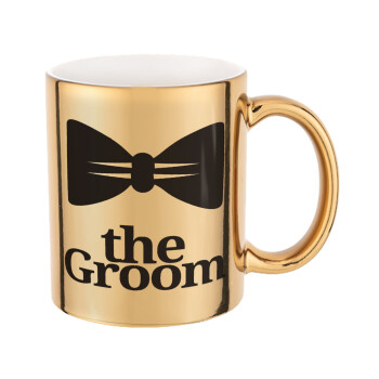 The Groom, Κούπα κεραμική, χρυσή καθρέπτης, 330ml
