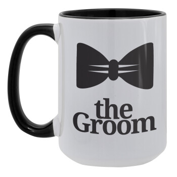 The Groom, Κούπα Mega 15oz, κεραμική Μαύρη, 450ml