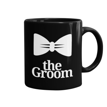 The Groom, Mug black, ceramic, 330ml