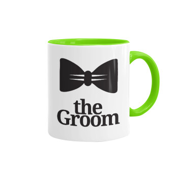 The Groom, Mug colored light green, ceramic, 330ml