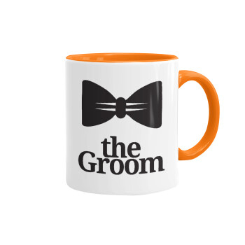 The Groom, Κούπα χρωματιστή πορτοκαλί, κεραμική, 330ml