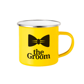 The Groom, Κούπα Μεταλλική εμαγιέ Κίτρινη 360ml