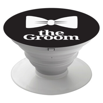 The Groom, Phone Holders Stand  White Hand-held Mobile Phone Holder