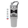 GREY color, 890ml (30oz) stainless Steel Tumbler with Handle