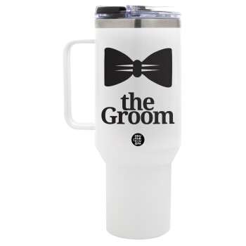 The Groom, Mega Stainless steel Tumbler with lid, double wall 1,2L