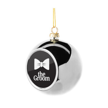 The Groom, Χριστουγεννιάτικη μπάλα δένδρου Ασημένια 8cm