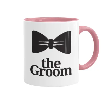 The Groom, Κούπα χρωματιστή ροζ, κεραμική, 330ml