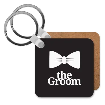 The Groom, Μπρελόκ Ξύλινο τετράγωνο MDF