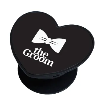 The Groom, Phone Holders Stand  καρδιά Μαύρο Βάση Στήριξης Κινητού στο Χέρι