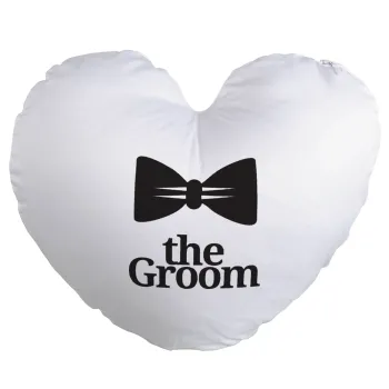 The Groom, Μαξιλάρι καναπέ καρδιά 40x40cm περιέχεται το  γέμισμα